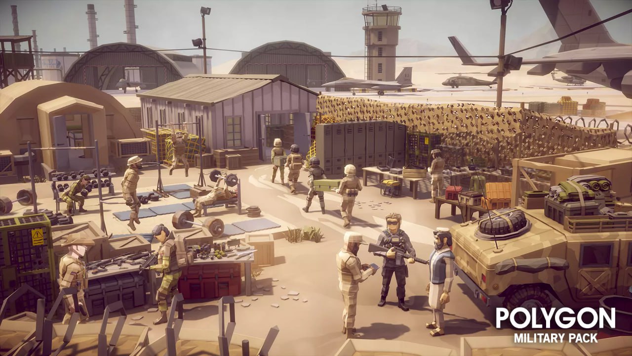 POLYGON Military - Low Poly 3D Art by Synty📱 - изображение 5